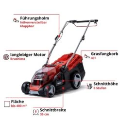 Einhell Power X-Change Akku-Rasenmäher GE-CM 36/36 Li Inkl. 2x4,0 Ah Akkus 12 Einhell Power X-Change Akku-Rasenmäher GE-CM 36/36 Li Inkl. 2x4,0 Ah Akkus -Obi Verkäufe 4006825645835 2171 03 1