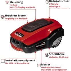 Einhell Mähroboter Freelexo 1200 LCD BT 12 Einhell Mähroboter Freelexo 1200 LCD BT -Obi Verkäufe 4006825653441 2171 03