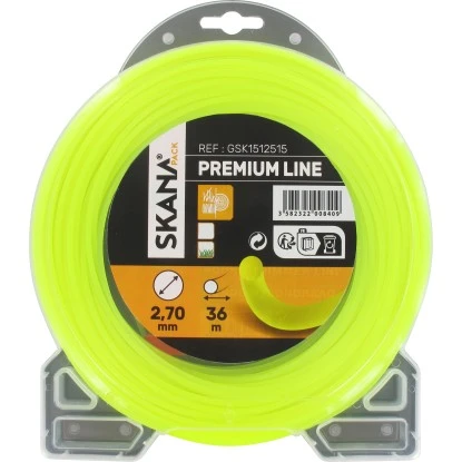 Skana Premium-Mähfaden Rundprofil Ø 2,7 Mm X 36 M Gelb 1 Skana Premium-Mähfaden Rundprofil Ø 2,7 Mm X 36 M Gelb
